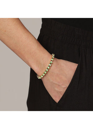 
                  
                    Dyrberg/Kern Cory Light Green Crystal Bracelet
                  
                