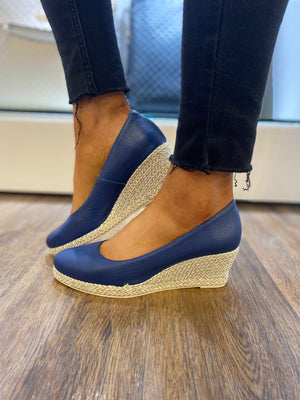 JOSE SAENZ ESPADRILLE WEDGE 6019 BG NAVY