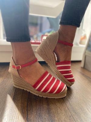 
                  
                    UNISA CANSIO 23 STRIPE ESPADRILLE WEDGE + COLOURS
                  
                